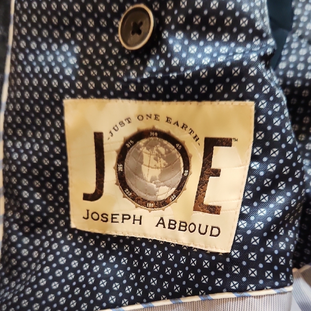 Joe By Joseph Abboud Men's Navy Plaid Blazer - image 4